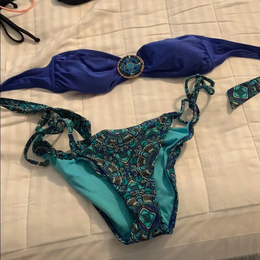 Blue swimsuit
